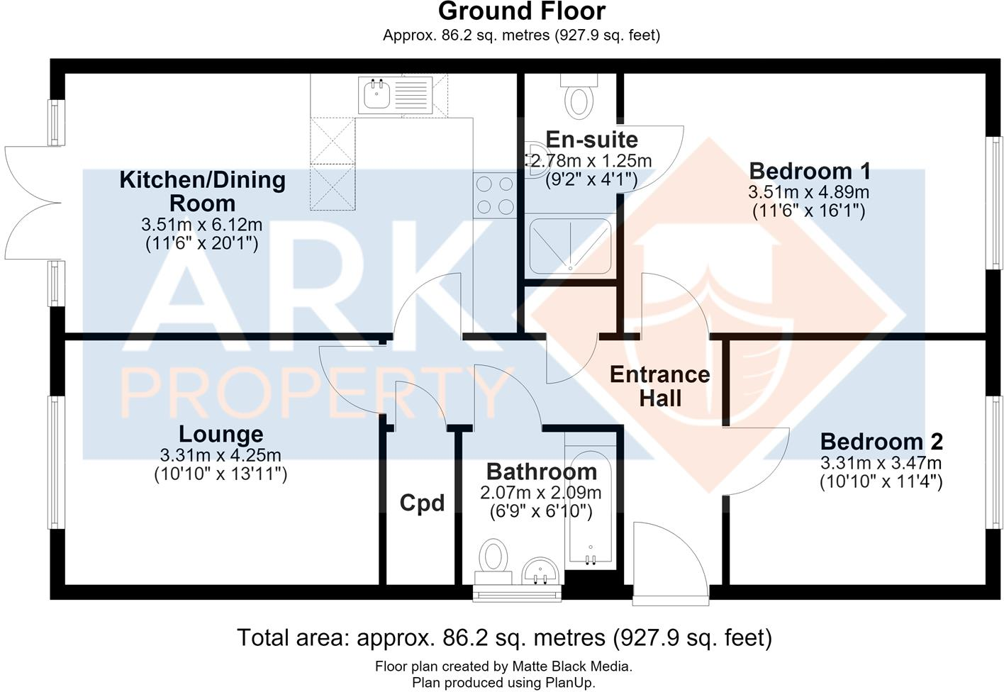 The Emeralds, South Wootton floorplan