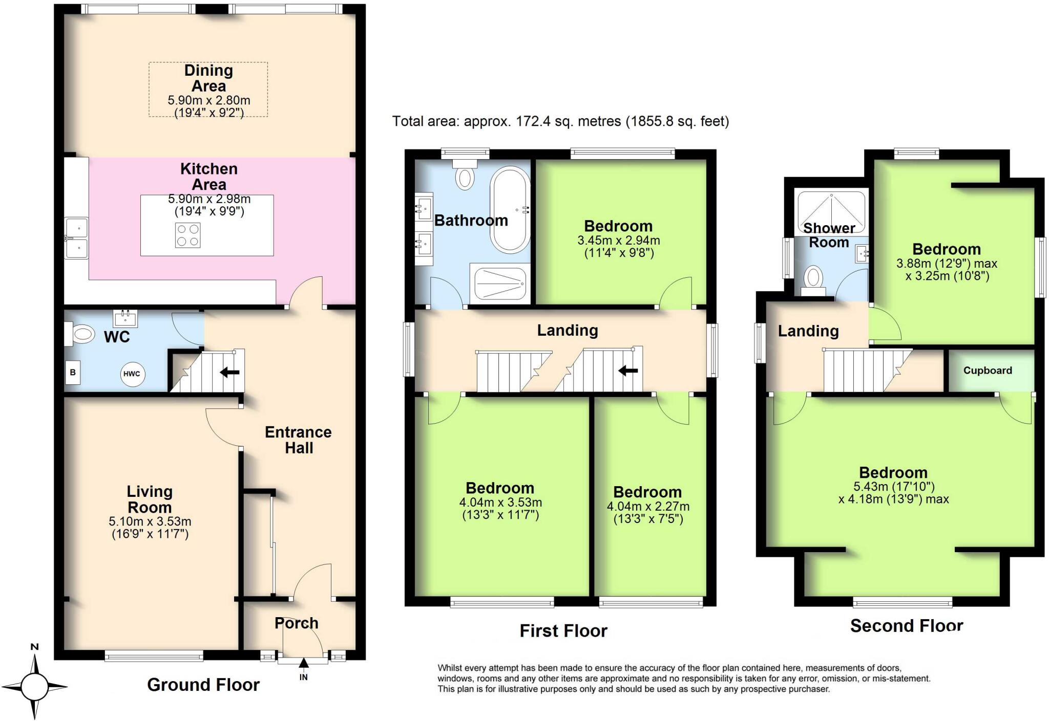 Brighton Road, Lancing, West Sussex, BN15 floorplan