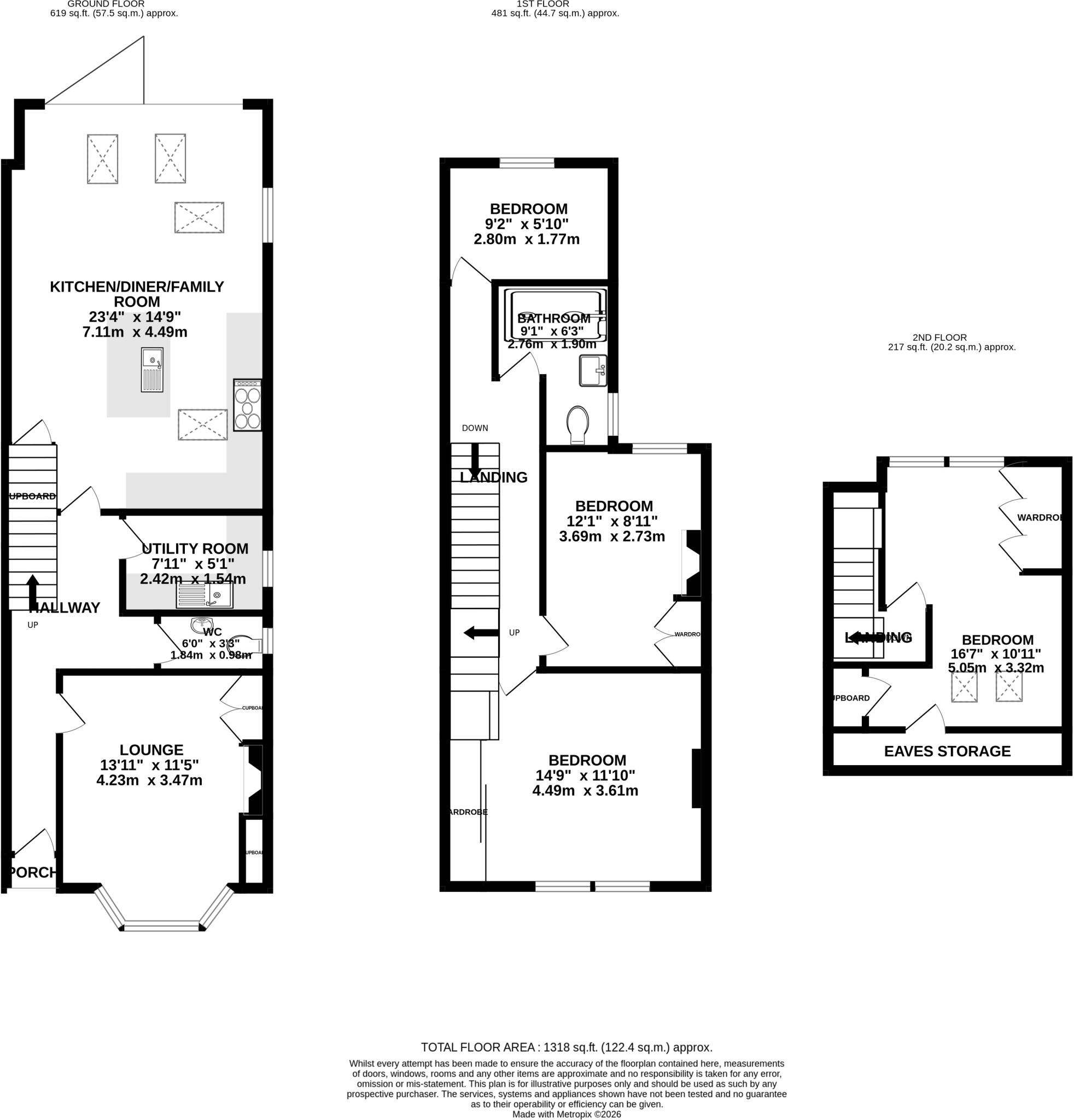 Upper Lattimore Road, St. Albans, Hertfordshire, AL1 floorplan