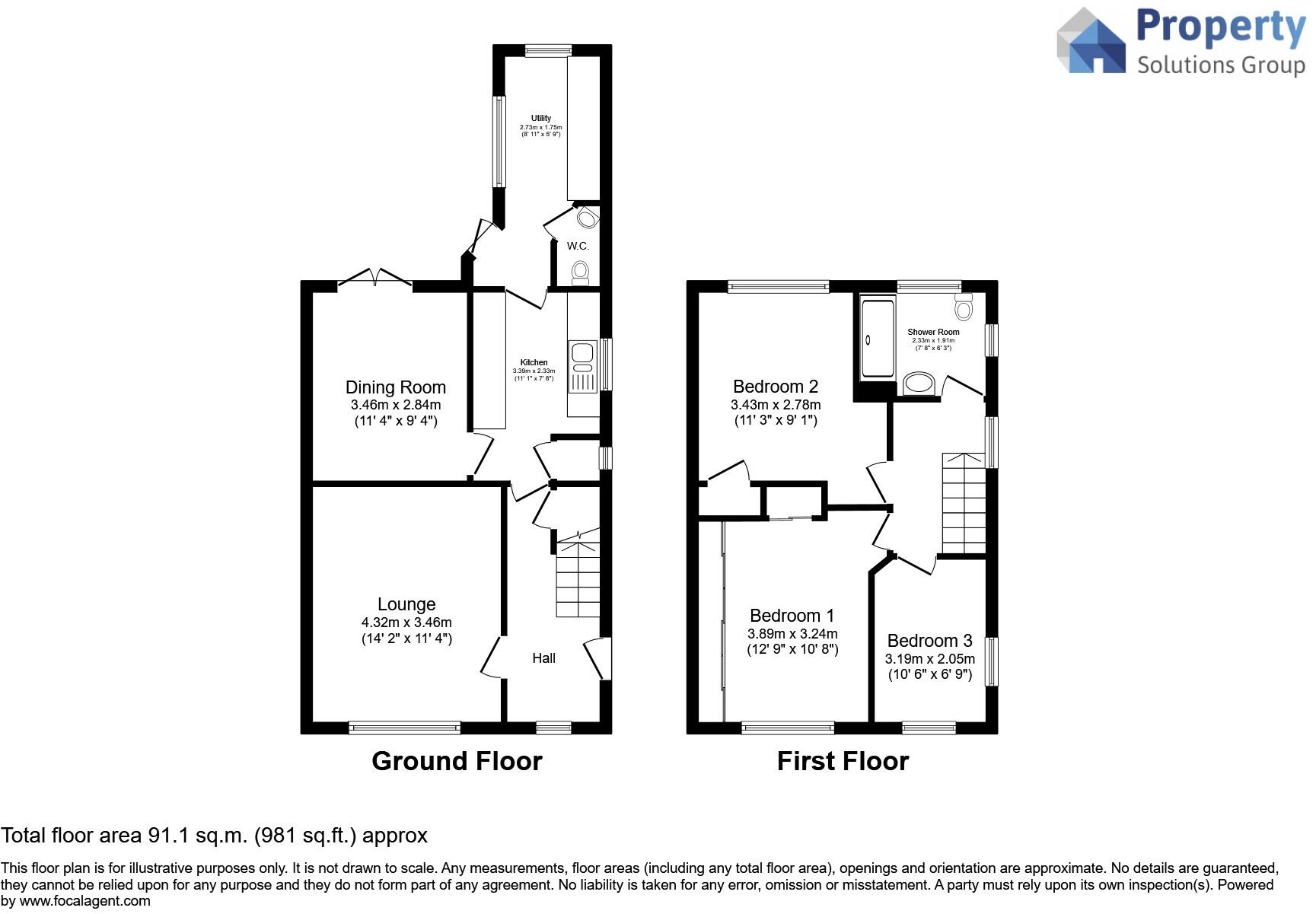 Kingsway, Stourbridge, West Midlands, DY8 floorplan