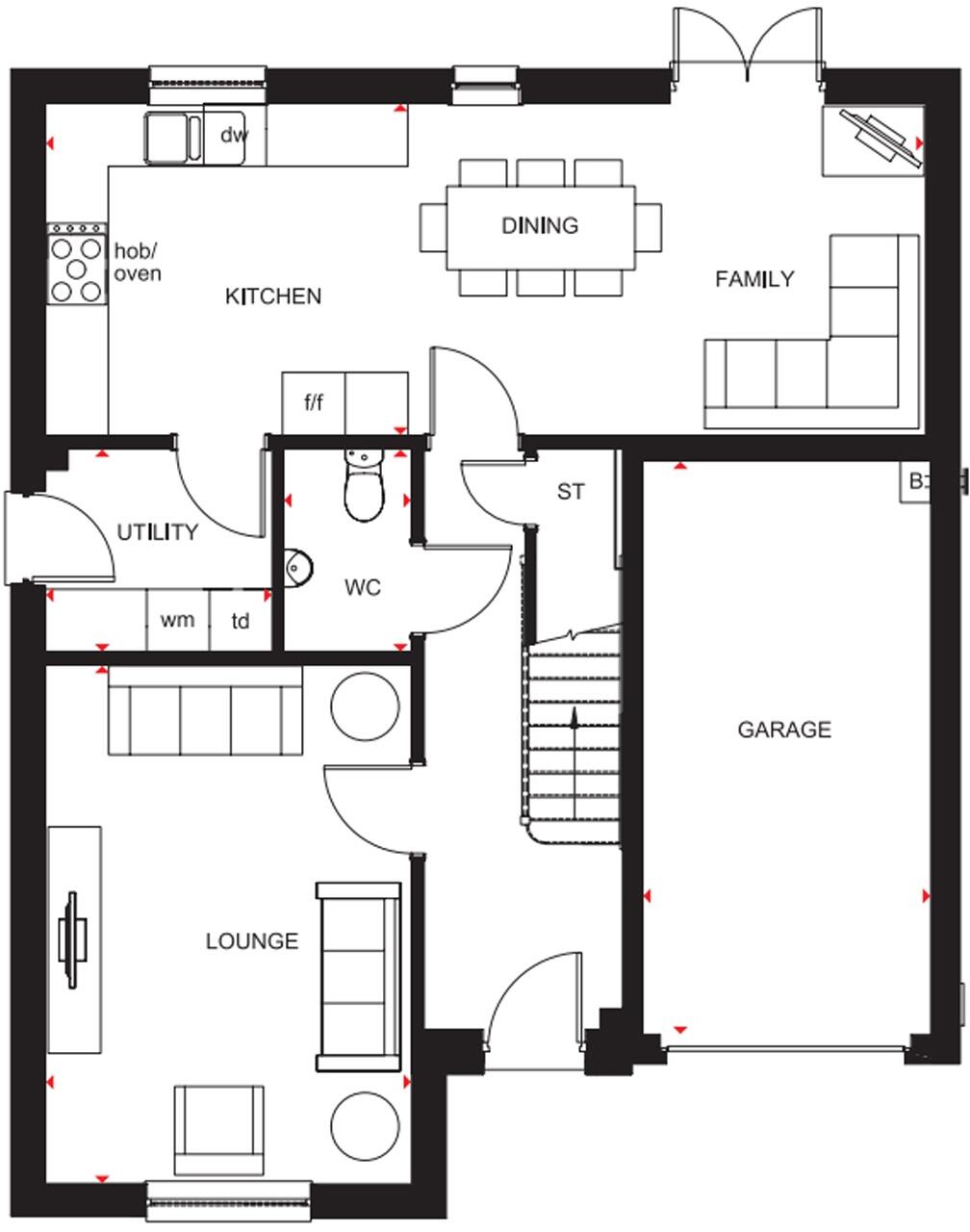 Scott Glynn Walk, 
Tranent, 
East Lothian, 
EH33 2FE floorplan