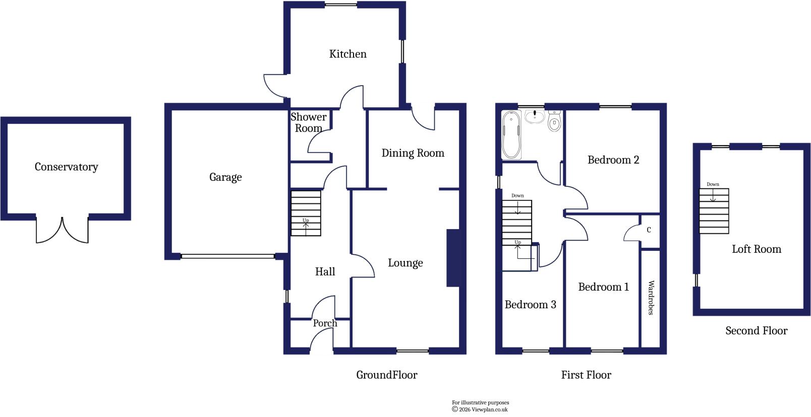 Waverley Close, Llandough, Penarth floorplan
