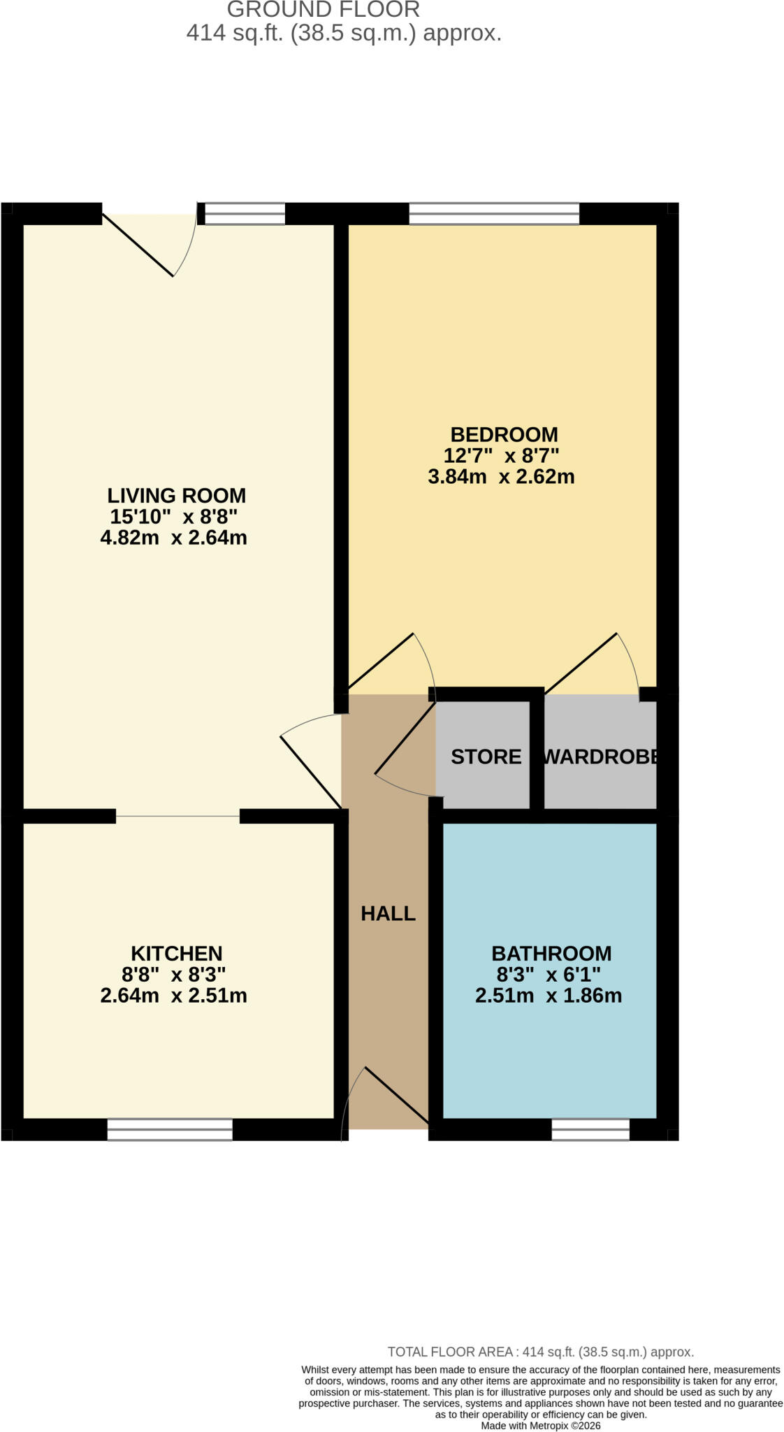 30 Argyle Court, Nottingham, Nottinghamshire NG7 3LW floorplan