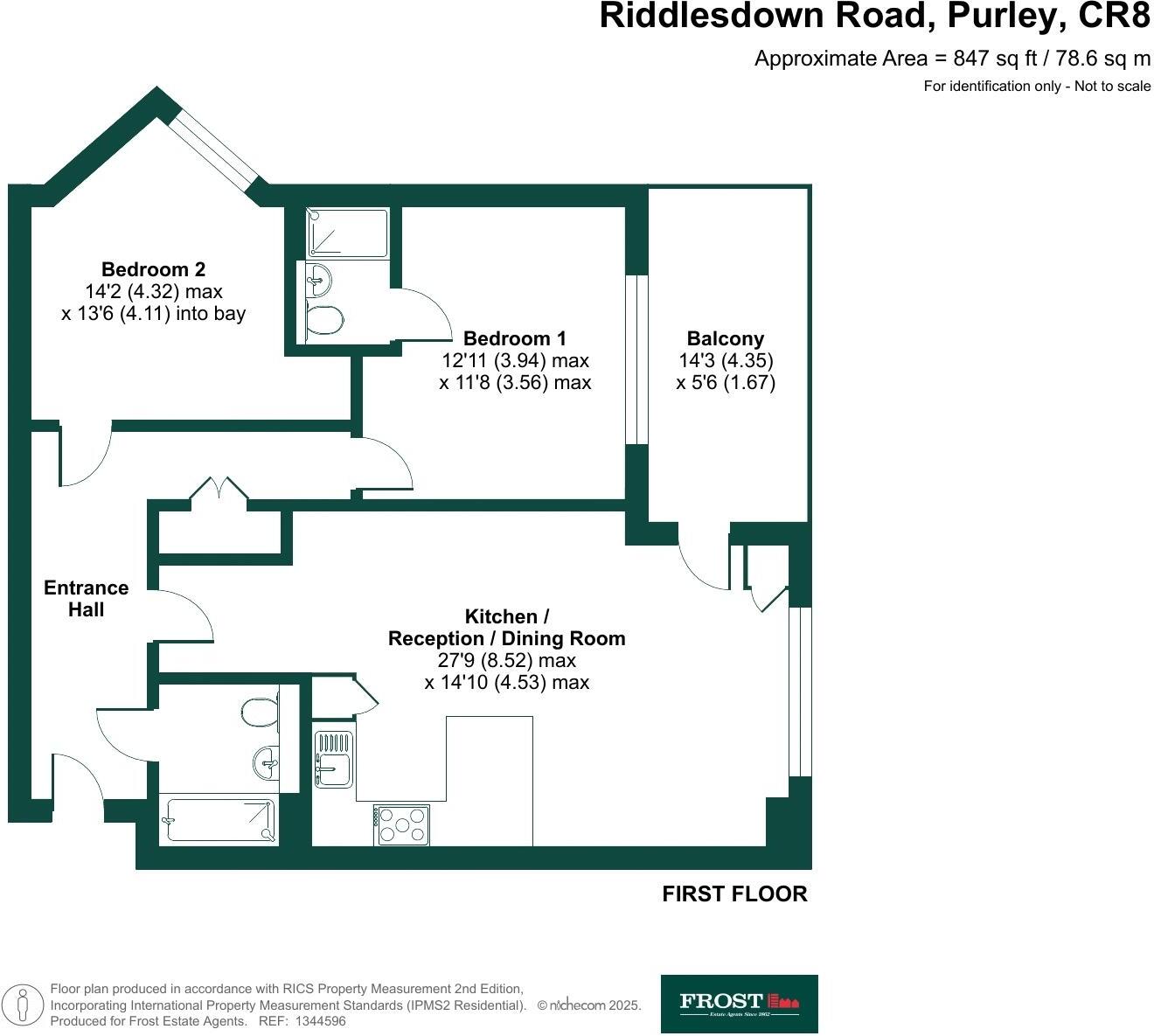 88 Riddlesdown Road, Purley floorplan