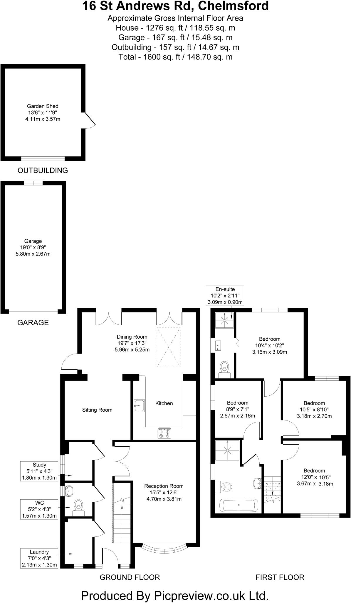 St. Andrews Road, CM3 floorplan