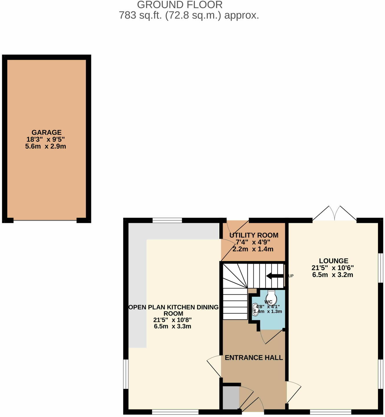 Meadow Lane, Alrewas, DE13 7BJ floorplan
