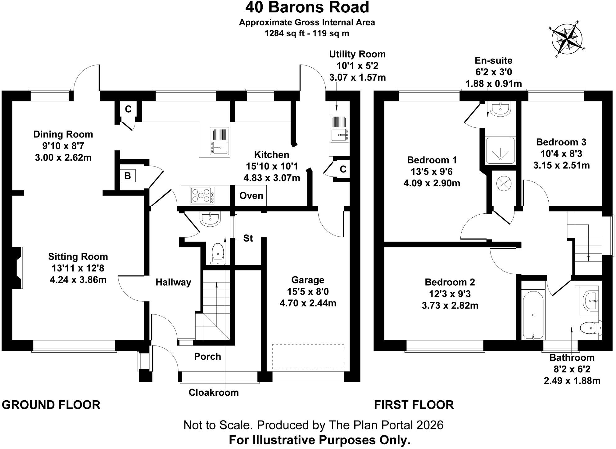 Barons Road, Yelverton, PL20 6NG floorplan