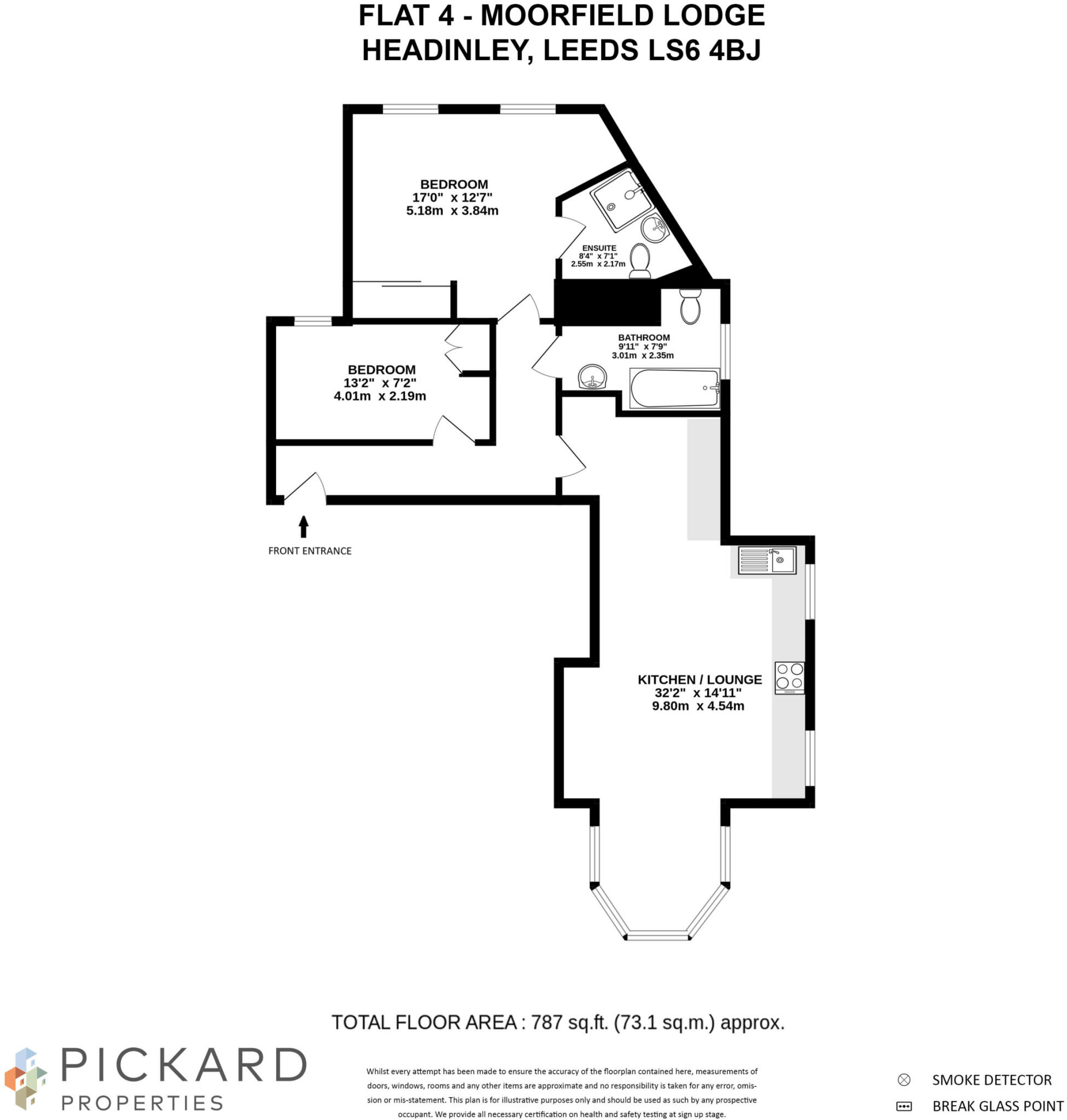 40 Moor Road, Headingley, Leeds, LS6 4BJ floorplan