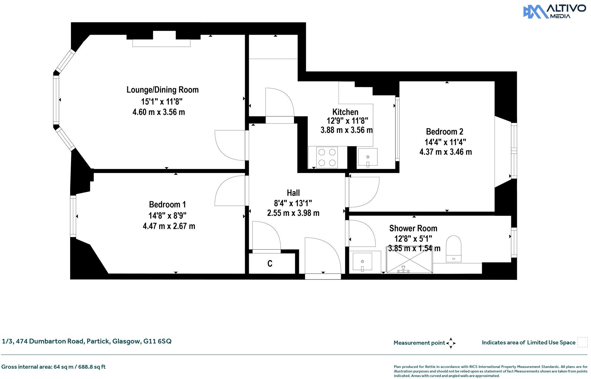 Dumbarton Road, Partick, Glasgow floorplan