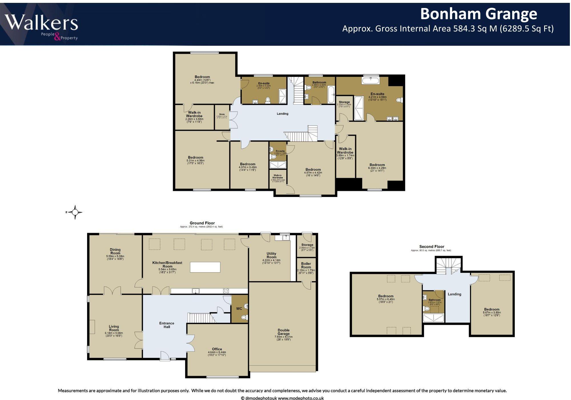 Bonham Grange, Church Road floorplan