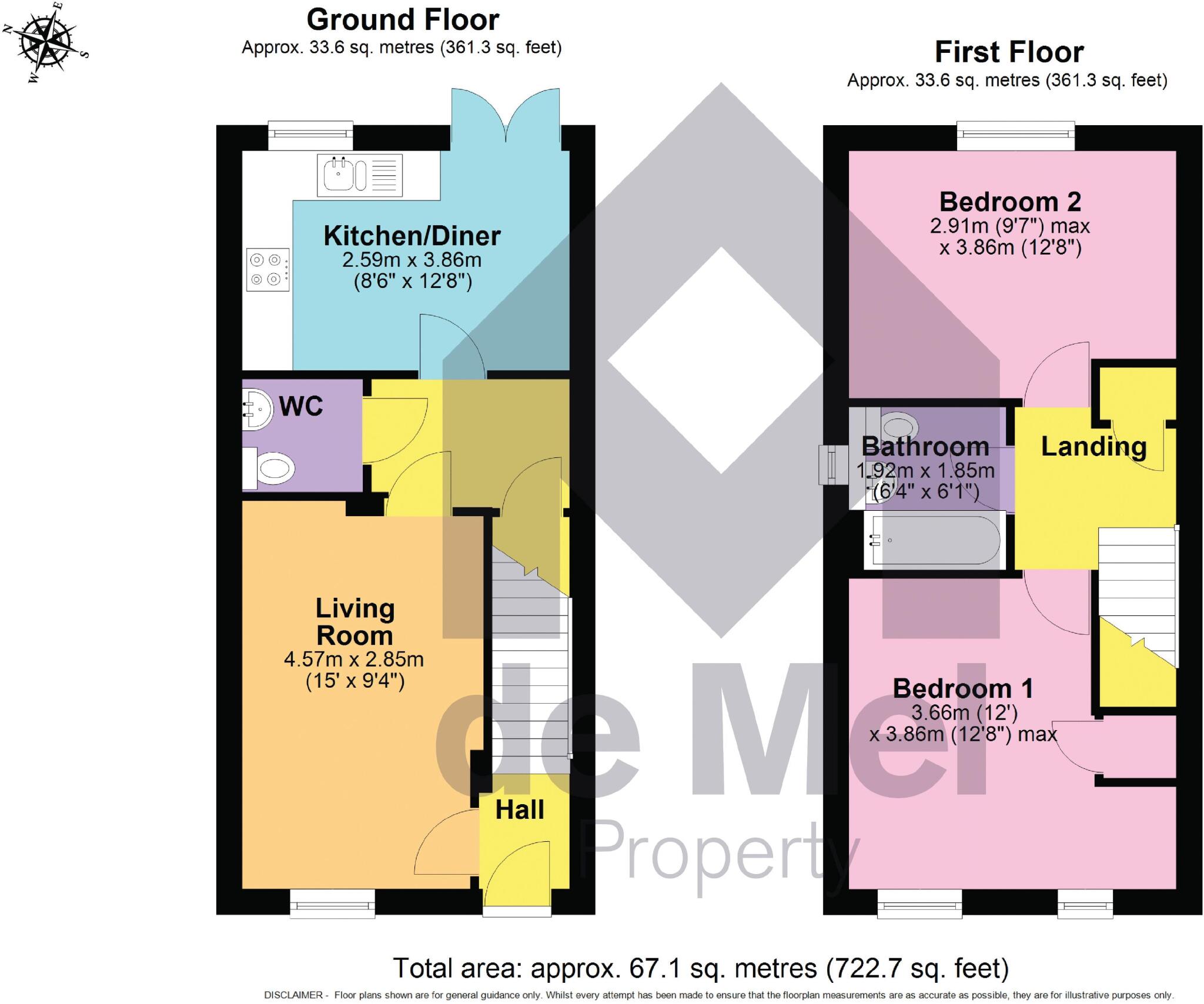 Castle Close, Gotherington floorplan