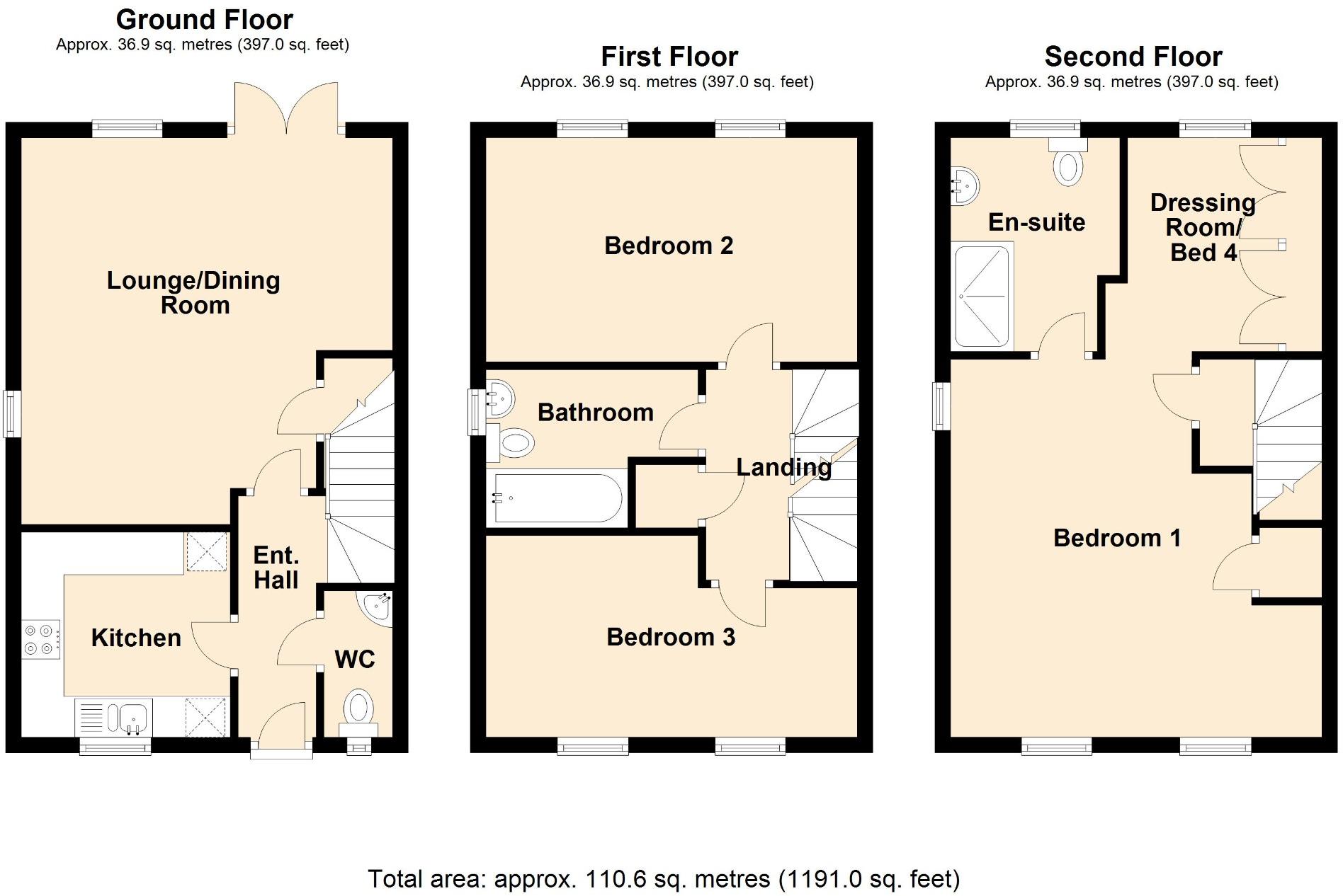Cottles Barton, Staverton - VENDOR SUITED floorplan