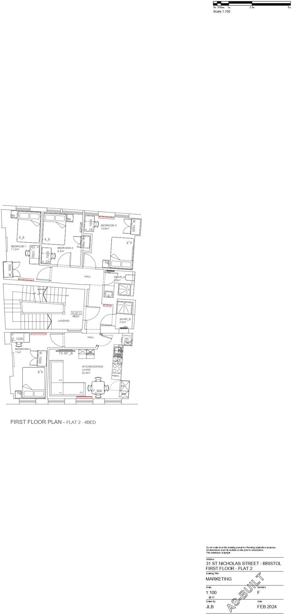 Flat 2, 31, St Nicholas Street BS1 1TP floorplan