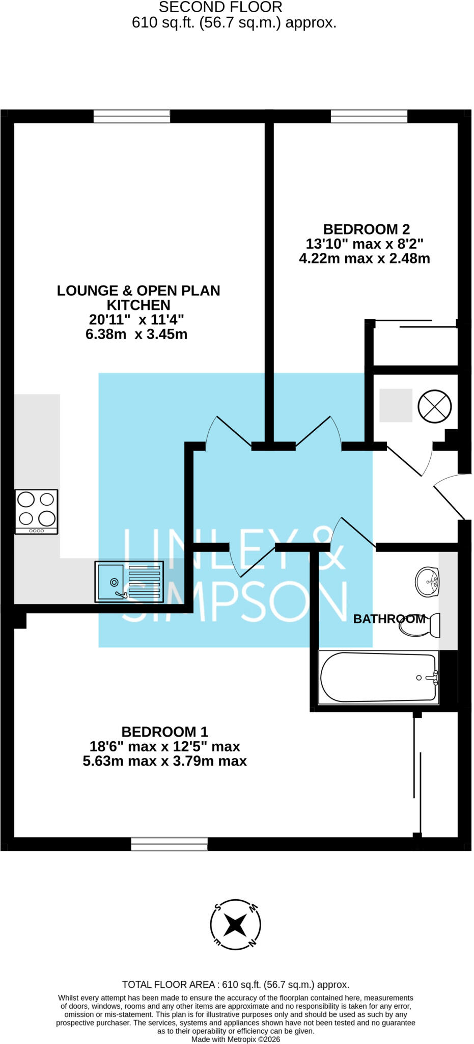 Smeed House, Birch Close, Huntington, York, YO31 floorplan