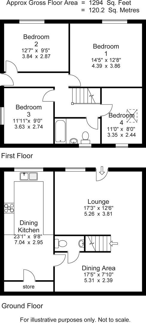 Haugh Shaw Croft, Halifax floorplan