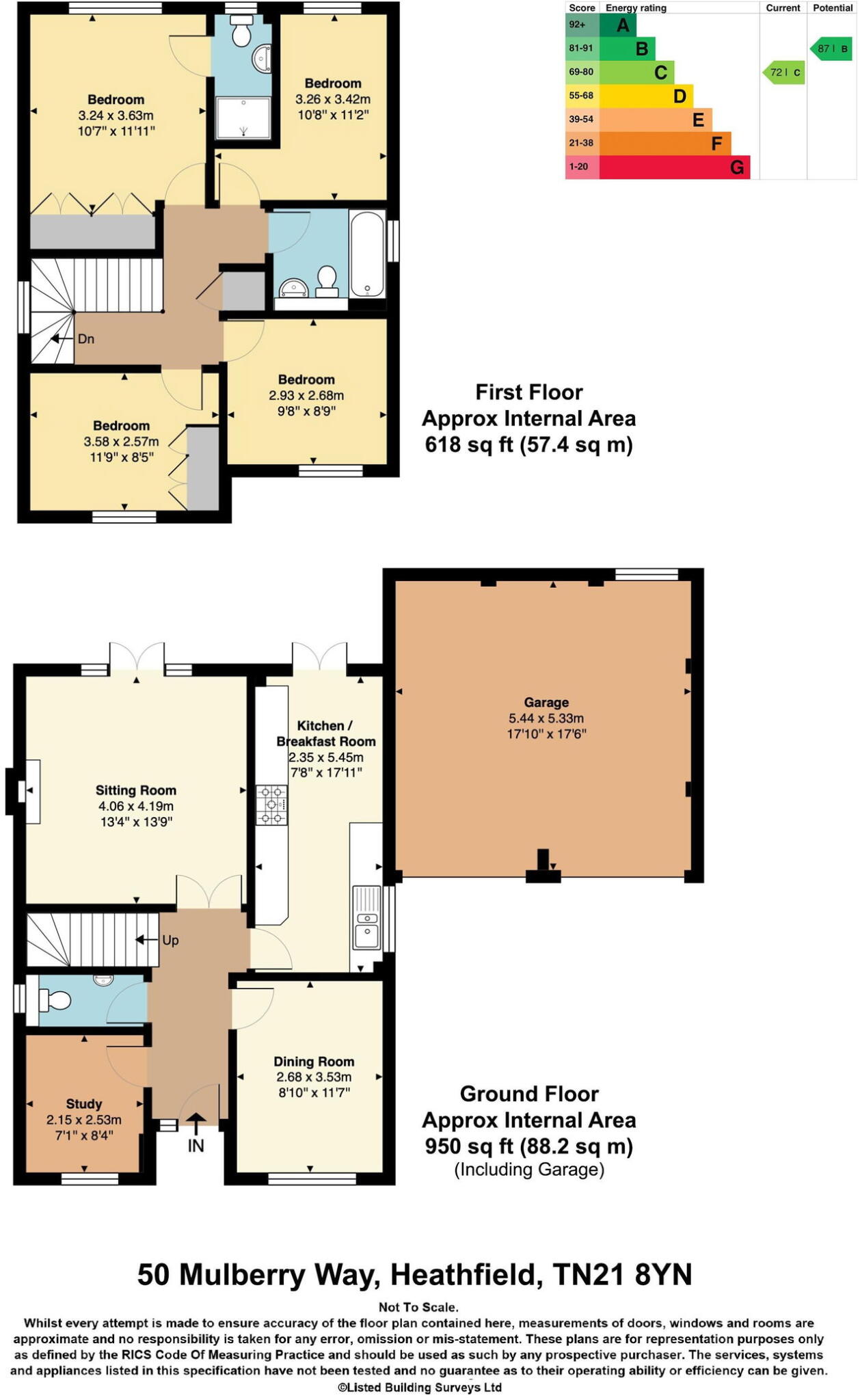 Mulberry Way, Heathfield floorplan