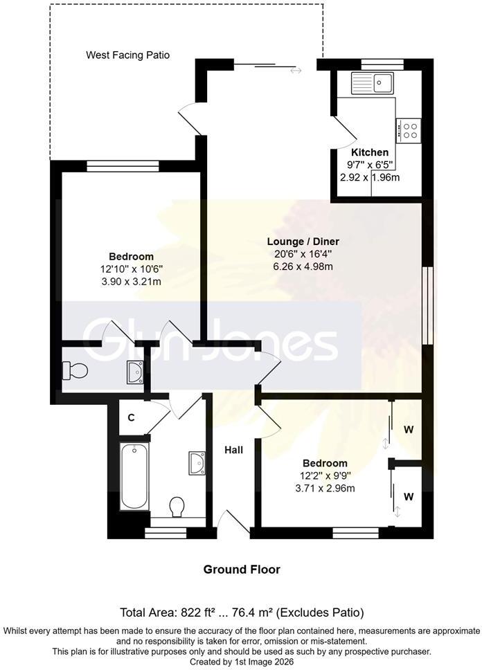 The Gilberts, Sea Road, Rustington floorplan