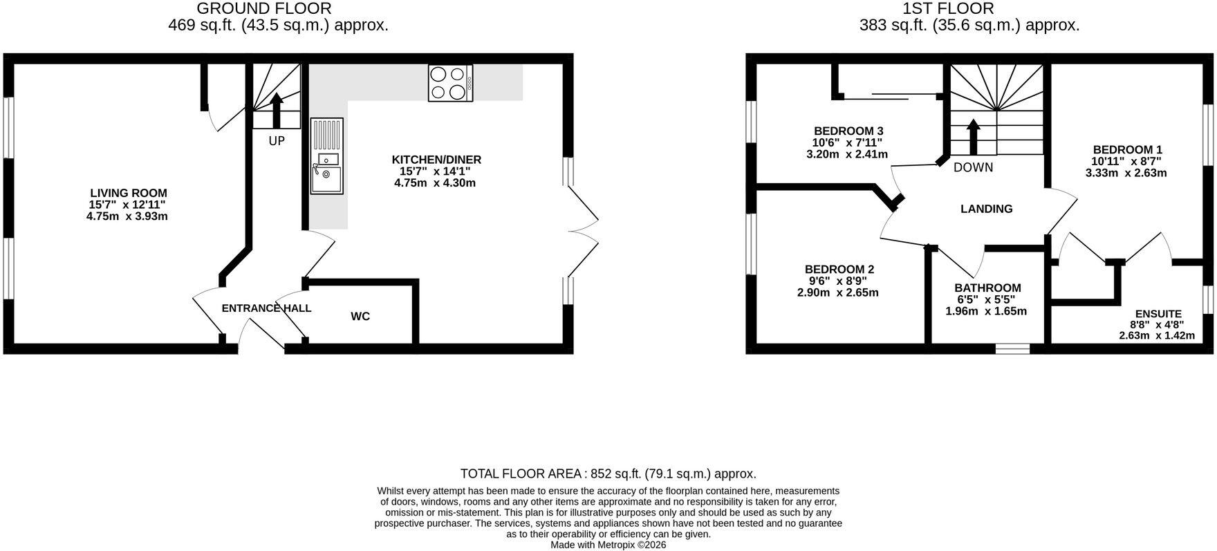 Tower View Close, Wybunbury, CW5 floorplan