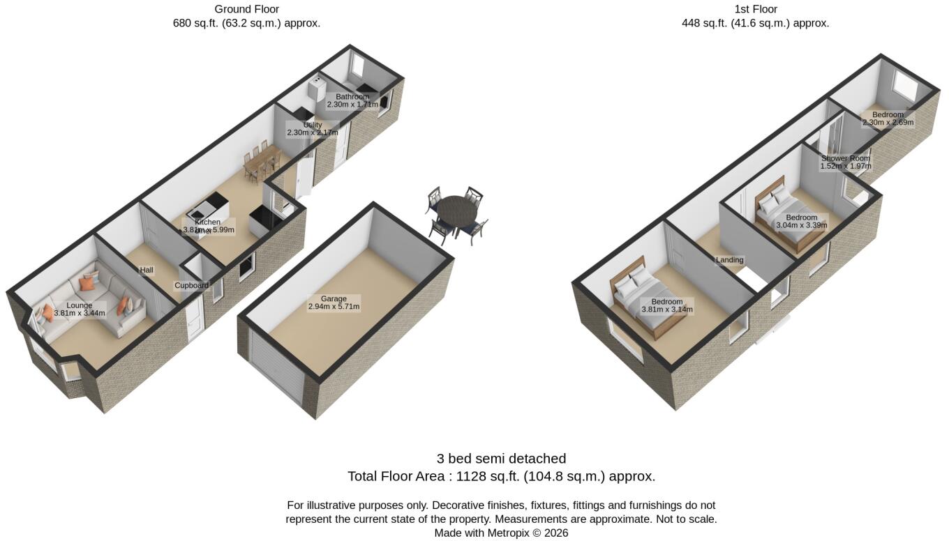 Seals Road Donisthorpe, Donisthorpe, Swadlincote, Derbyshire, DE12 floorplan
