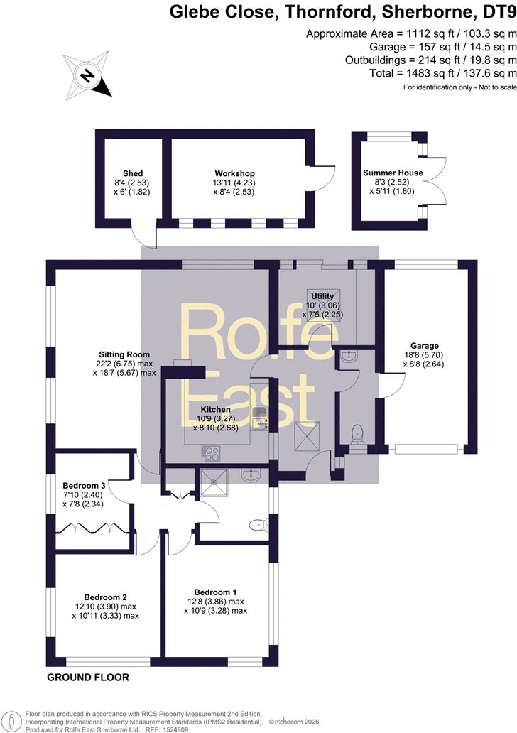 8, Glebe Close, Thornford, Sherborne floorplan