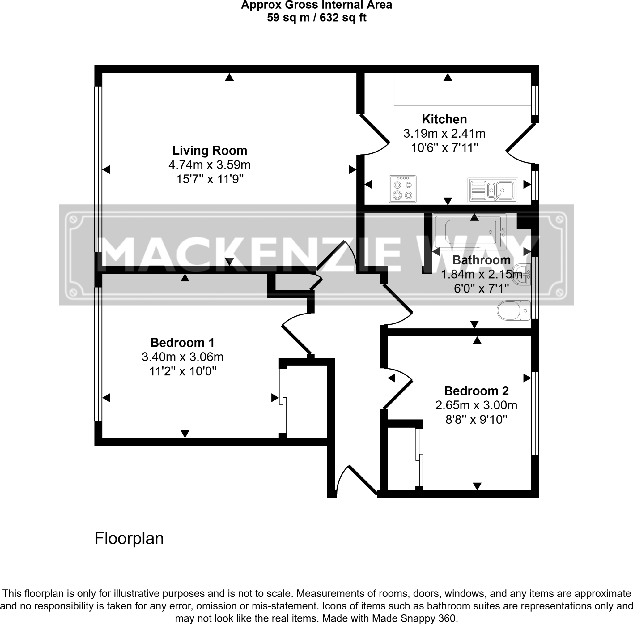 9, Glenbervie Drive, Kilwinning, North Ayrshire floorplan
