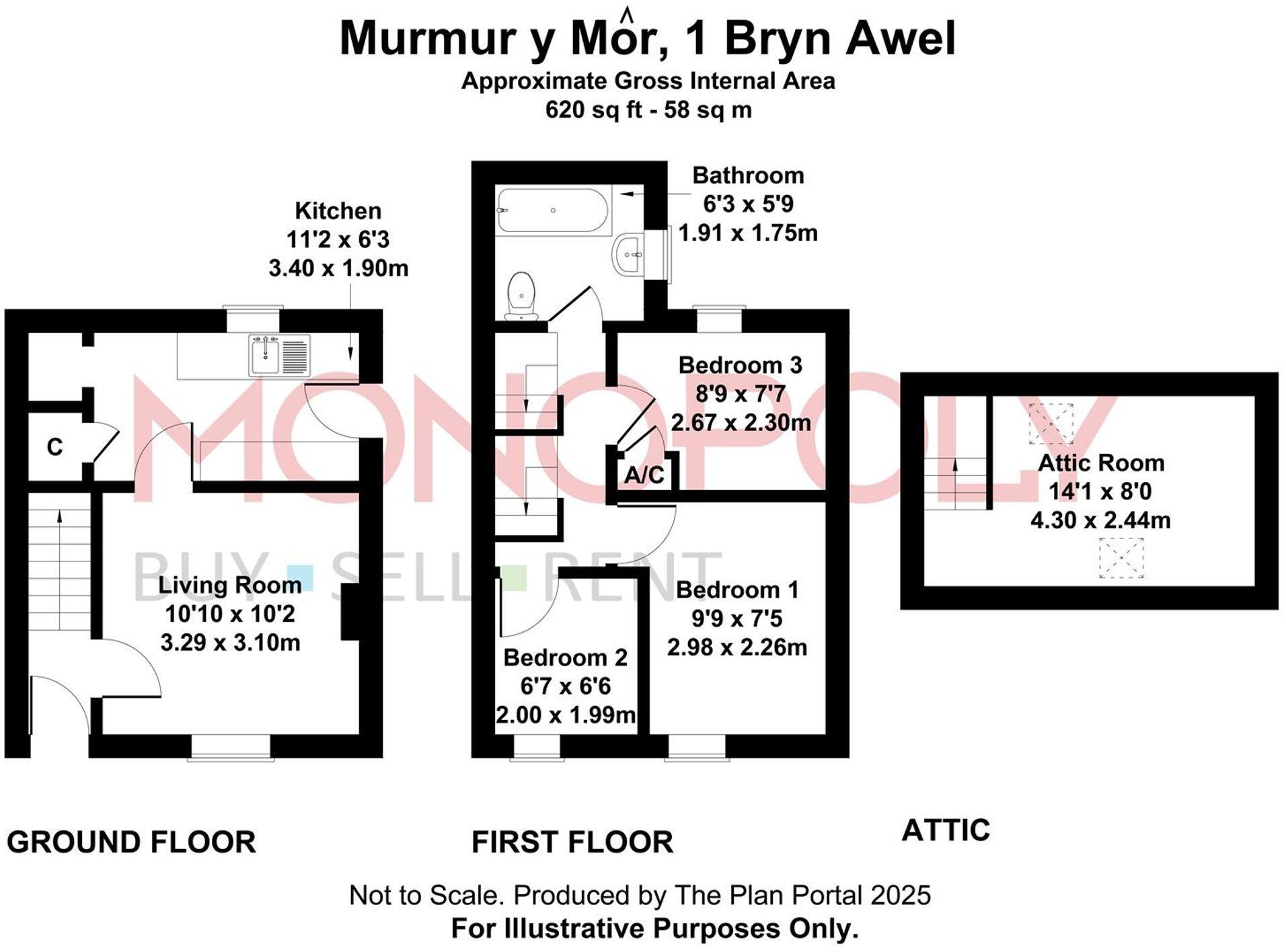 Gellfechan Road, Barmouth, LL42 floorplan