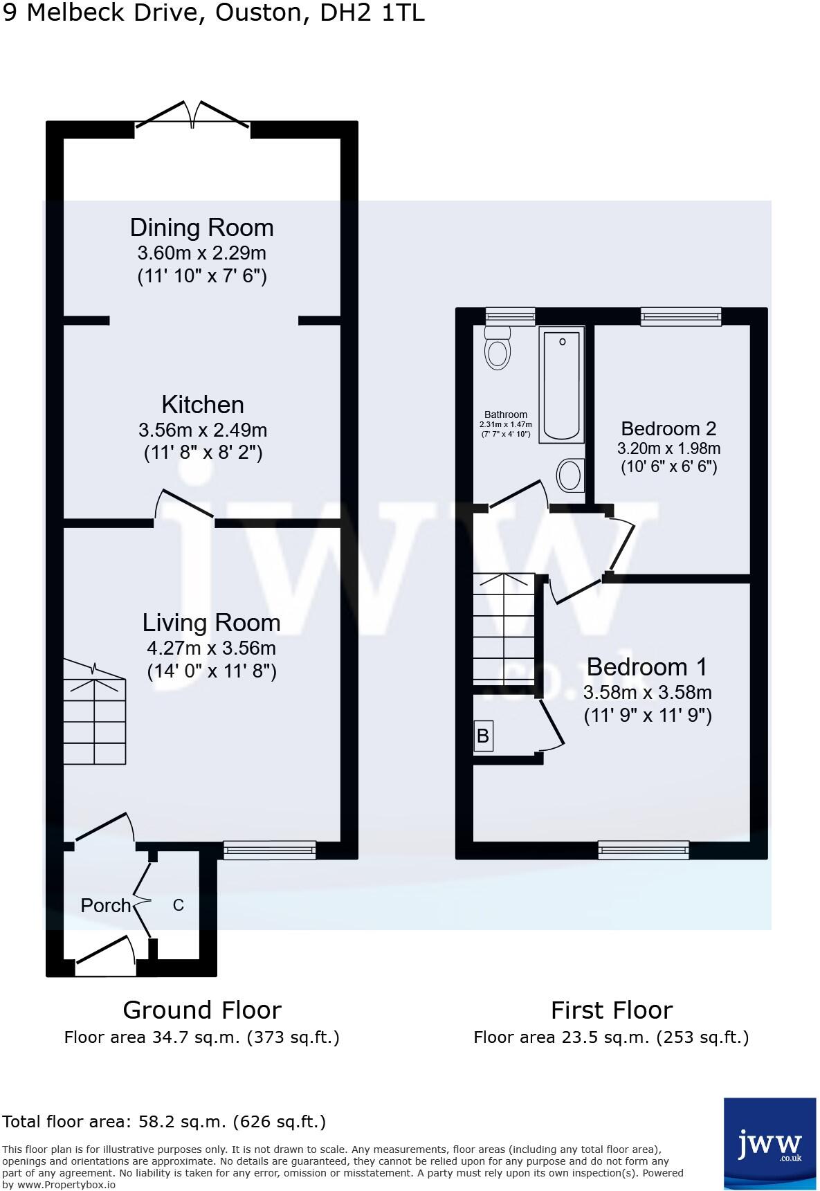 Melbeck Drive, Ouston, Chester Le Street, DH2 floorplan