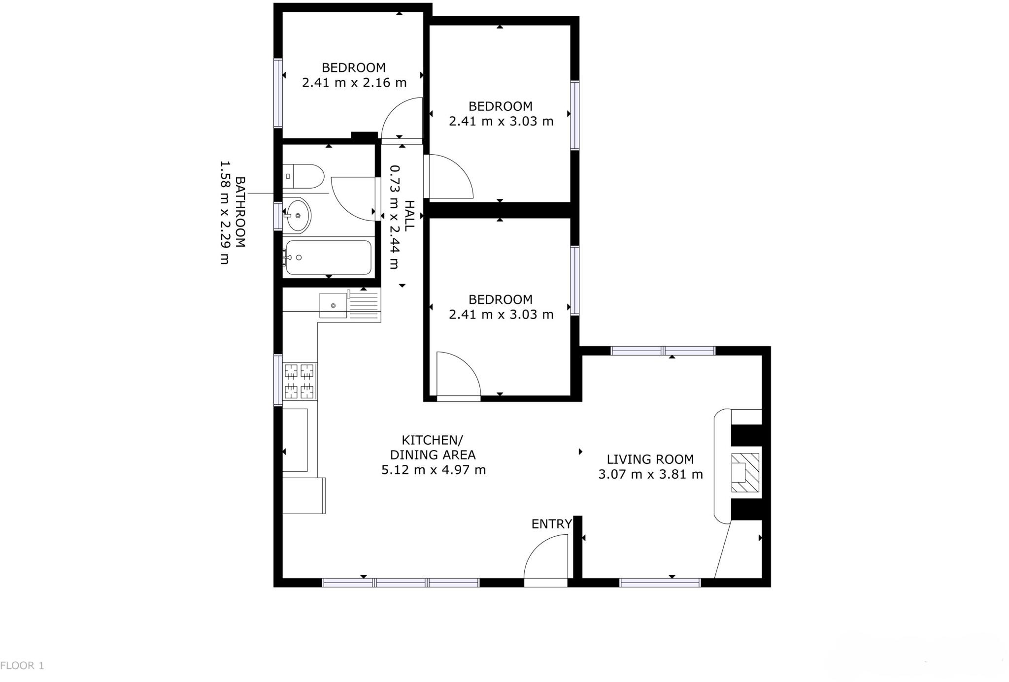 The Cuban, Riviere Towans floorplan