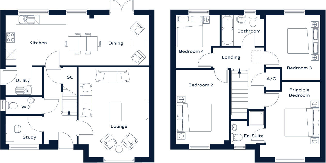 Glan Llyn, Tredegar floorplan