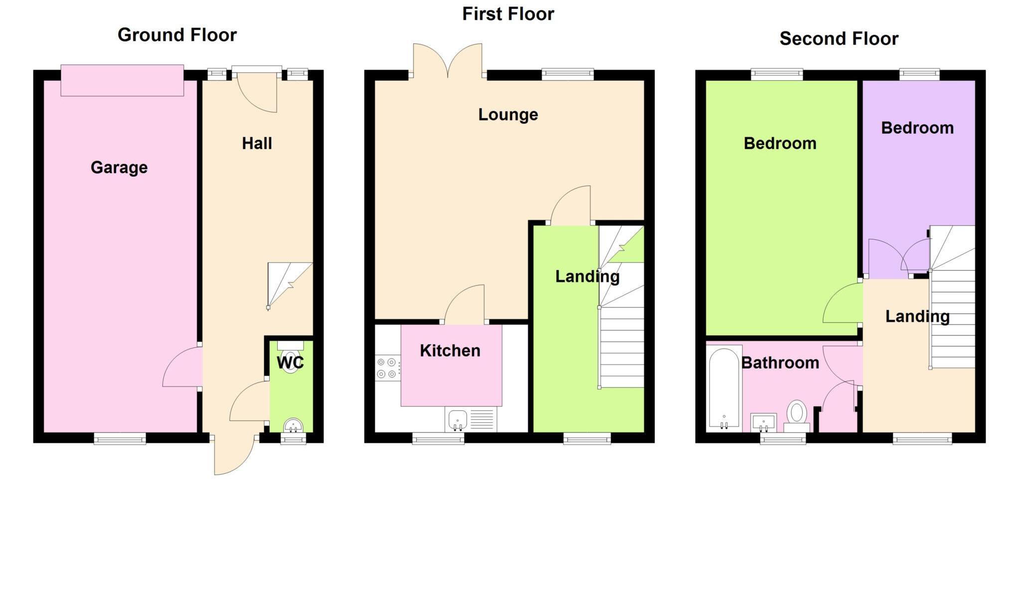 Gwessin Terraced, Queens Road, Gosport floorplan