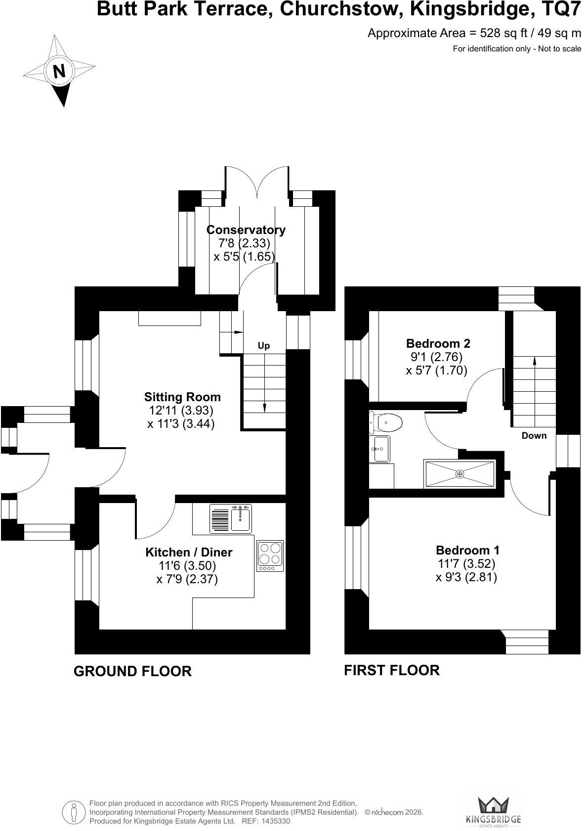 Churchstow, Kingsbridge floorplan