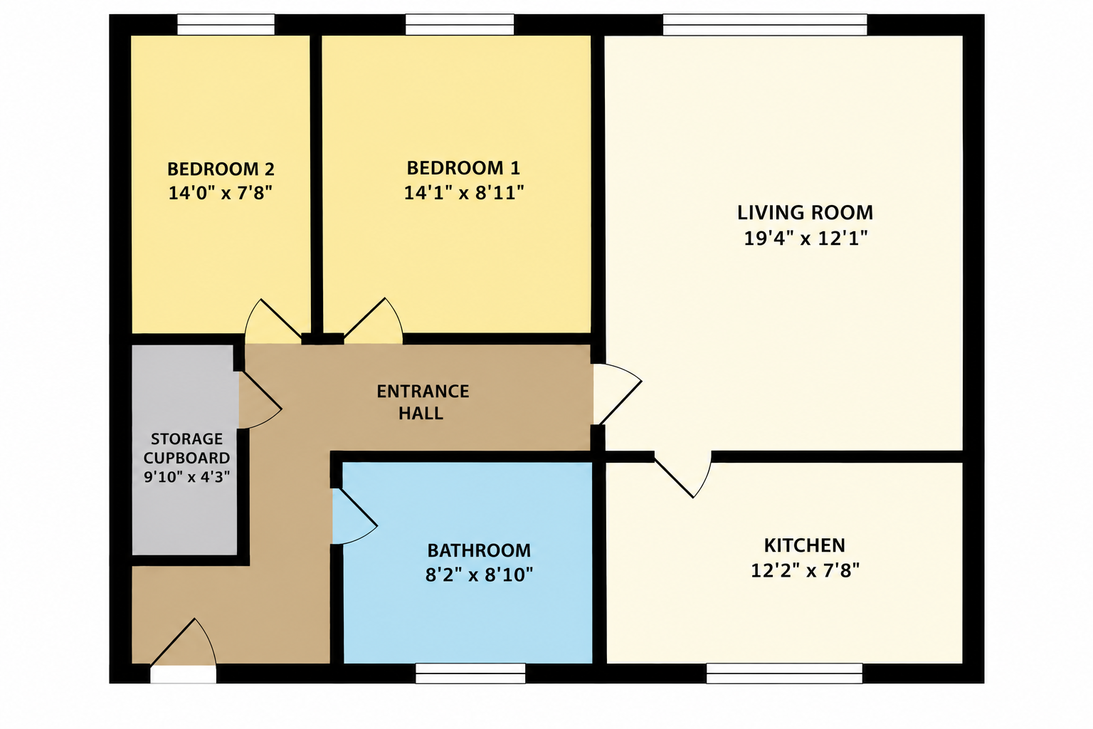 Kirkstall Close, Eastbourne, East Sussex, BN22 floorplan