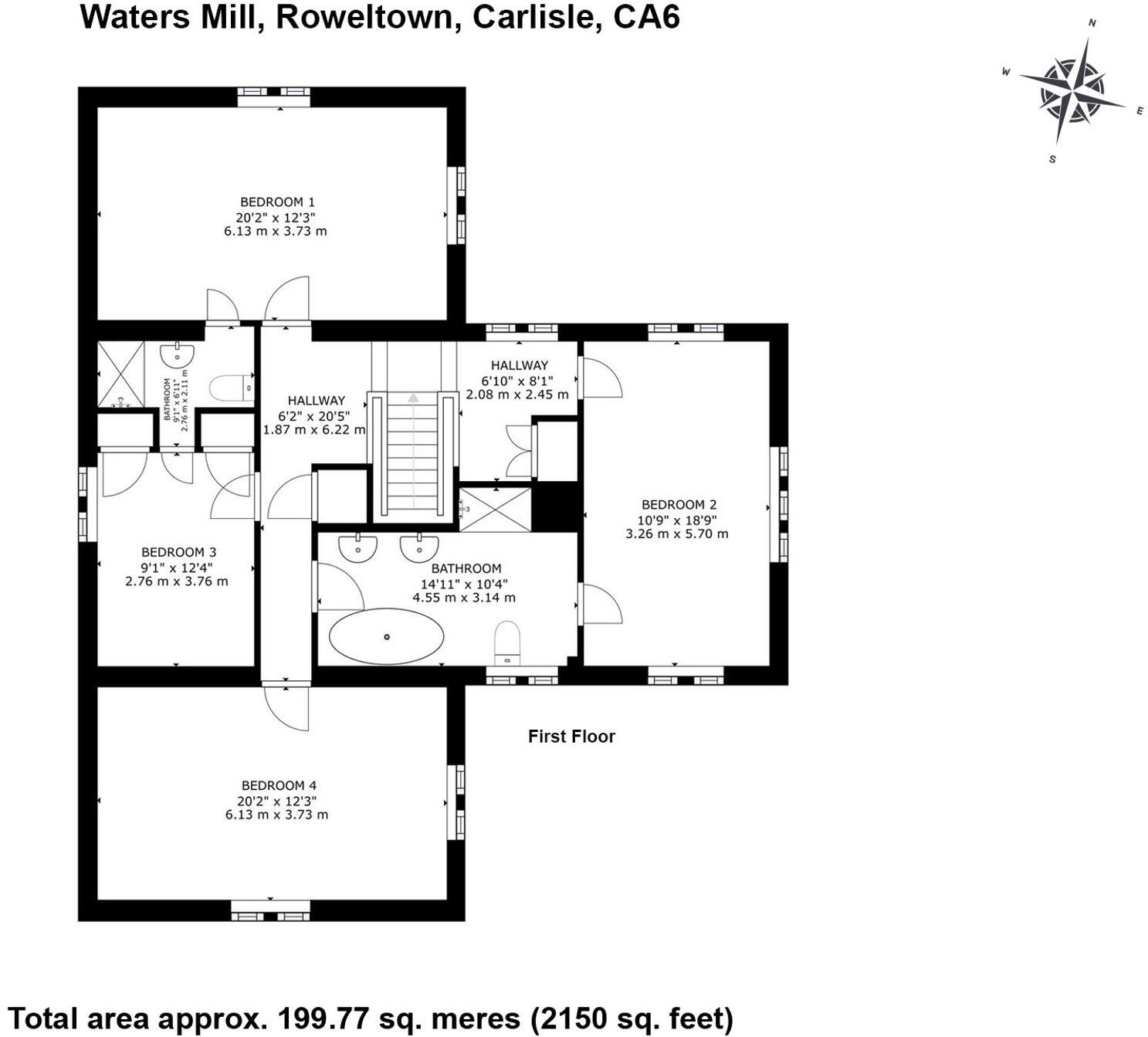 Waters Mill, Lyneholmeford, Carlisle, Cumbria floorplan