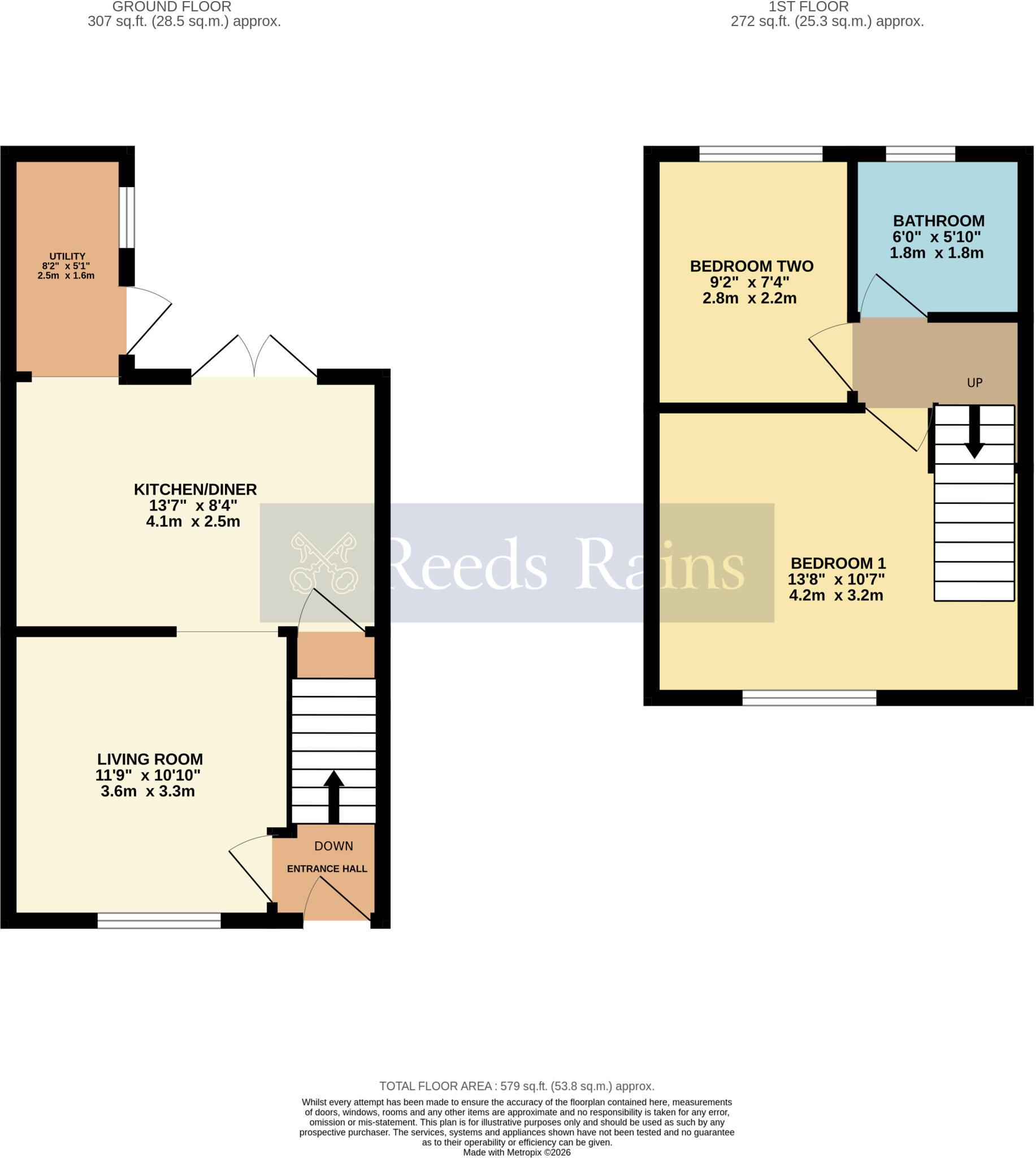 School Street, Honeybourne, Evesham, Worcestershire, WR11 floorplan