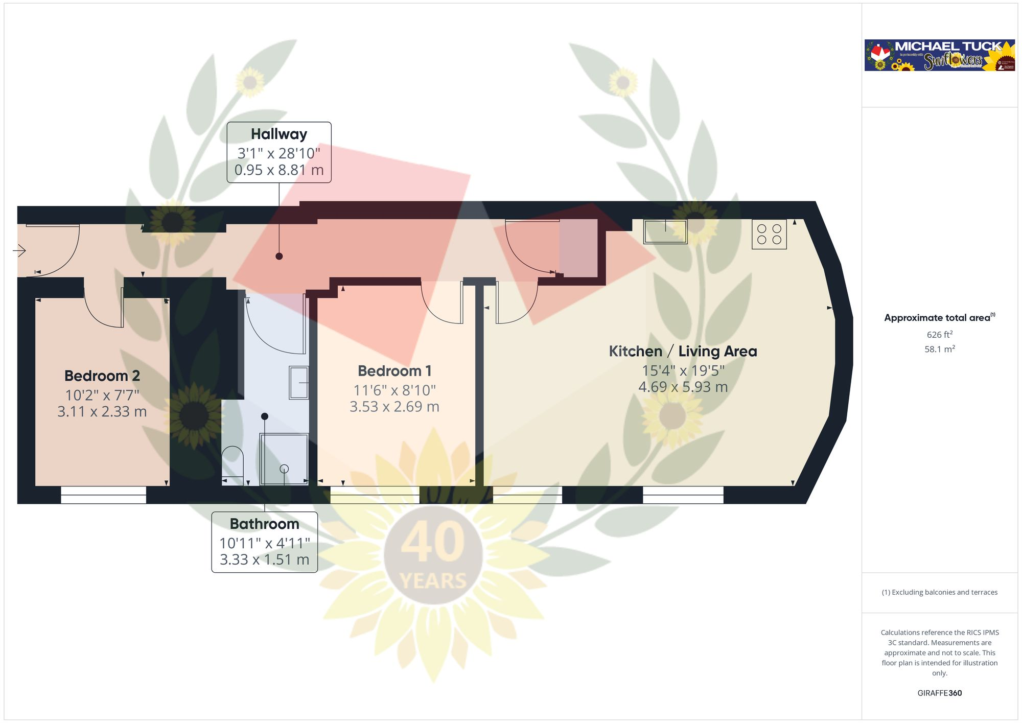 The Crescent, Gloucester, GL1 floorplan