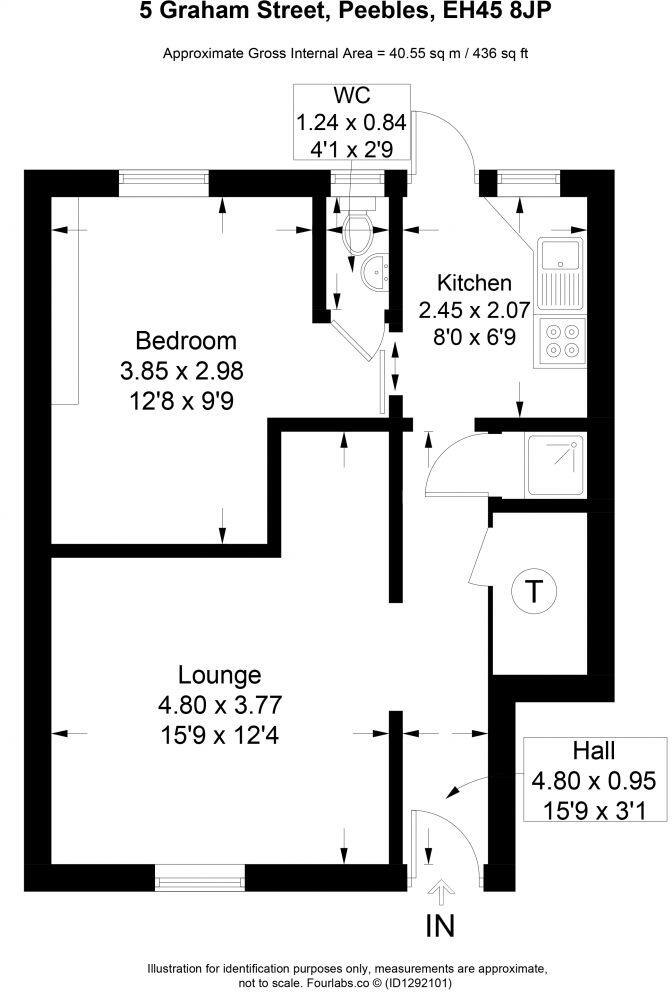 5 Graham Street, Peebles, EH45 8JP floorplan