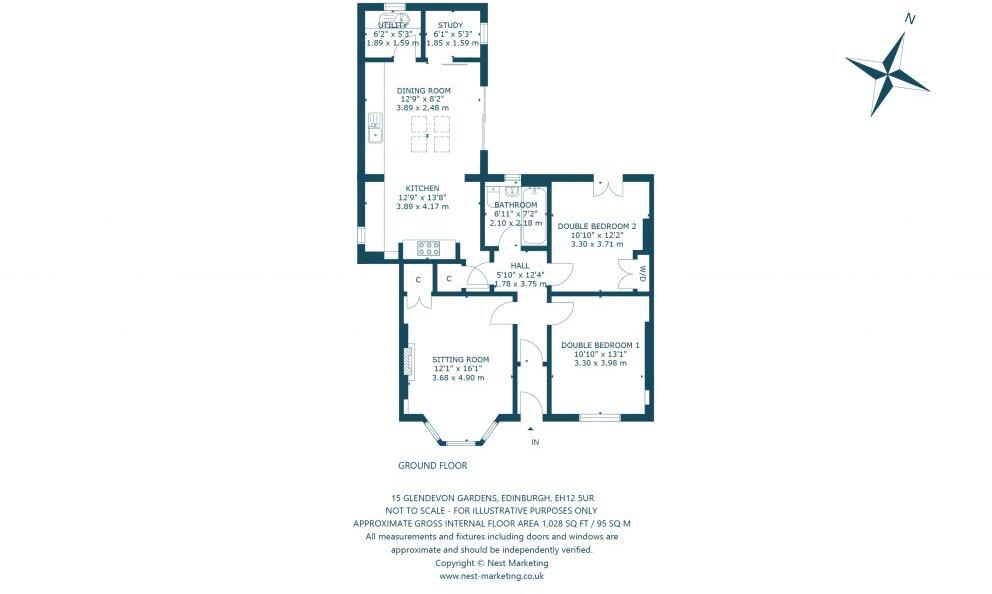 15 Glendevon Gardens, Balgreen, Edinburgh, EH12 5UR floorplan