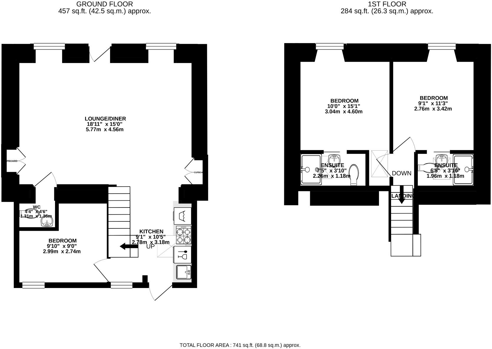 Bumblebee Cottage, Padstow, PL28 floorplan