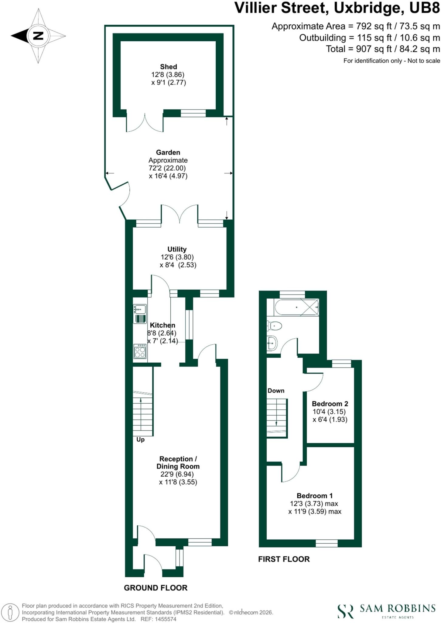 Villier Street, Uxbridge, UB8 floorplan