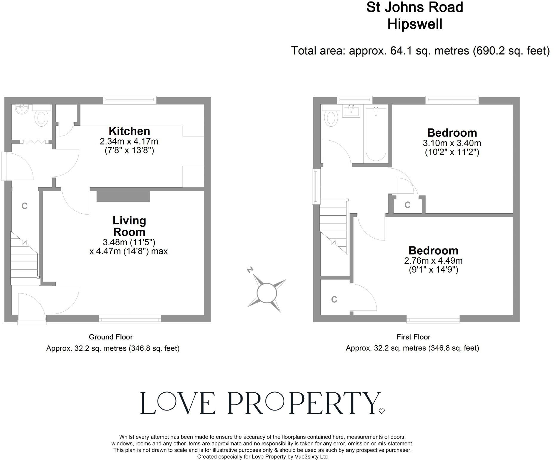 St. Johns Road, Hipswell, Catterick Garrison floorplan