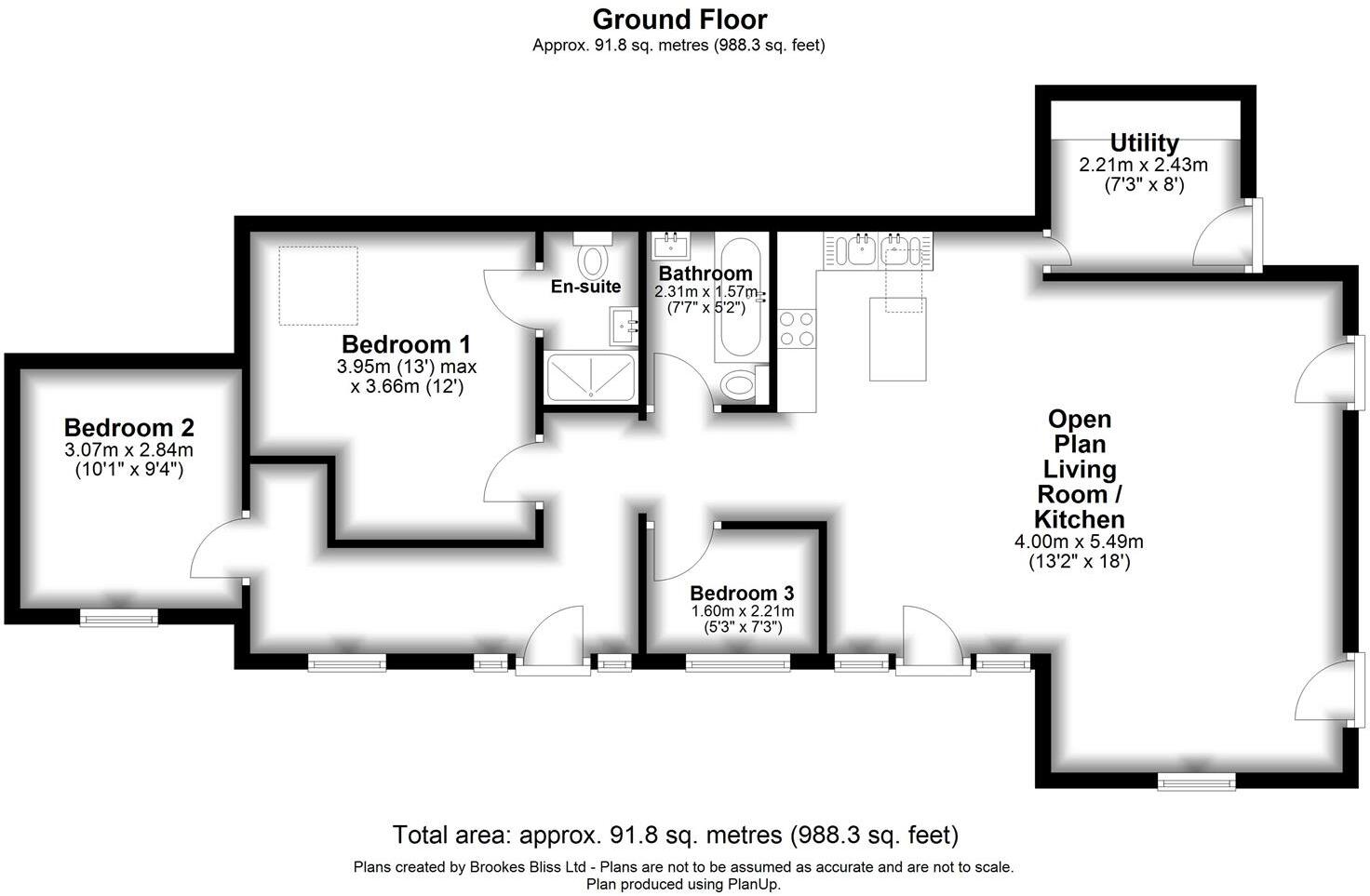 Sutton St. Nicholas, Herefordshire floorplan