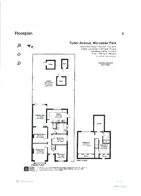 Tudor Avenue, Worcester Park KT4 floorplan