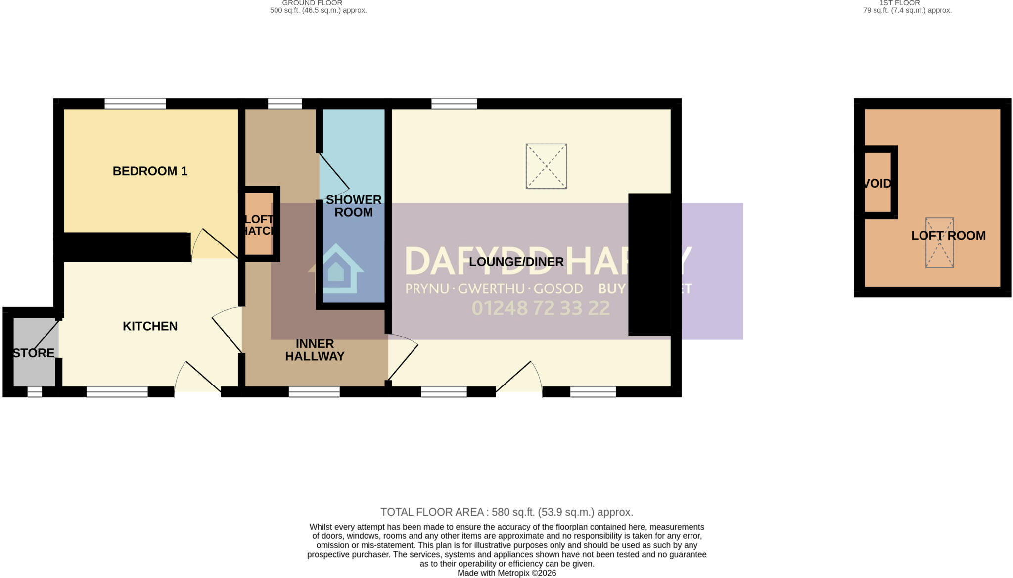 Llandwrog, Caernarfon, Gwynedd, LL54 floorplan