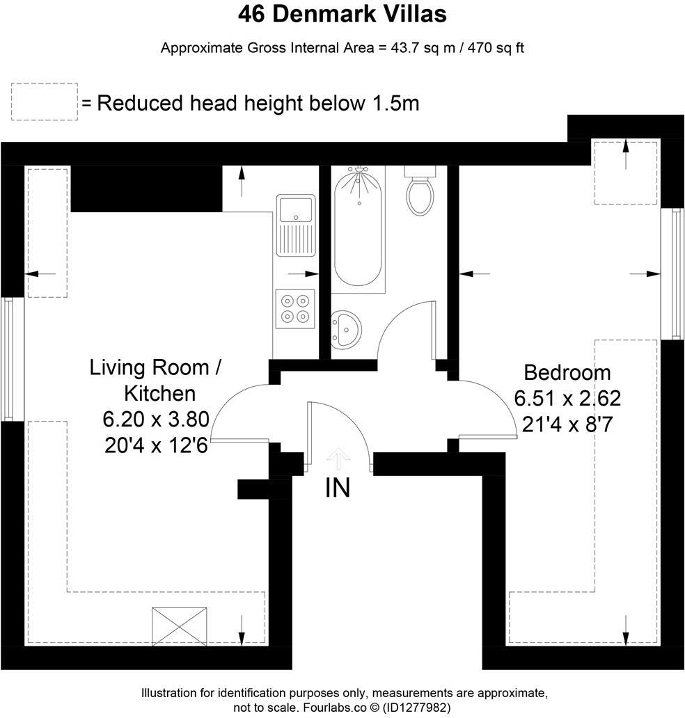 Denmark Villas, Hove floorplan