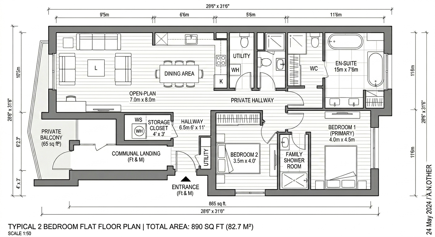 Market Terrace, Albany Road, London, TW8 floorplan