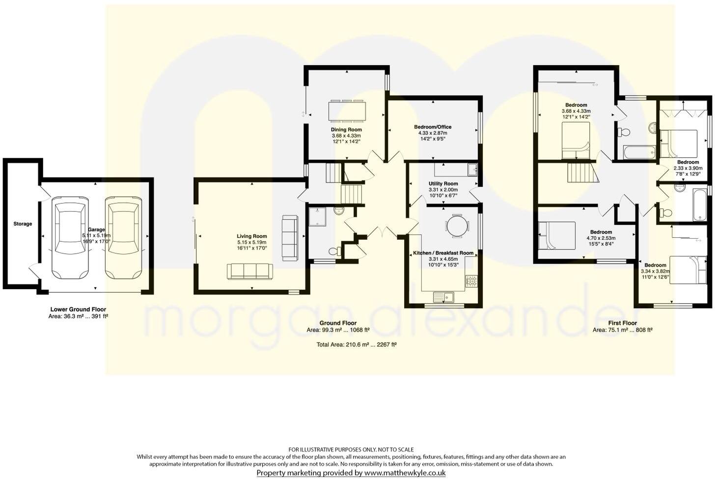 Woodside Villa, High Molewood, Hertford, Hertfordshire, SG14 floorplan