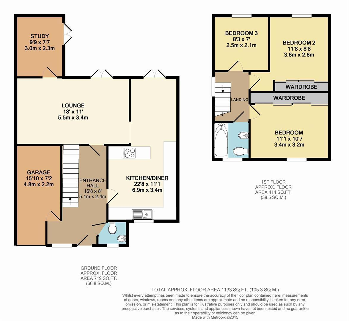 Wellington Close, West Row floorplan
