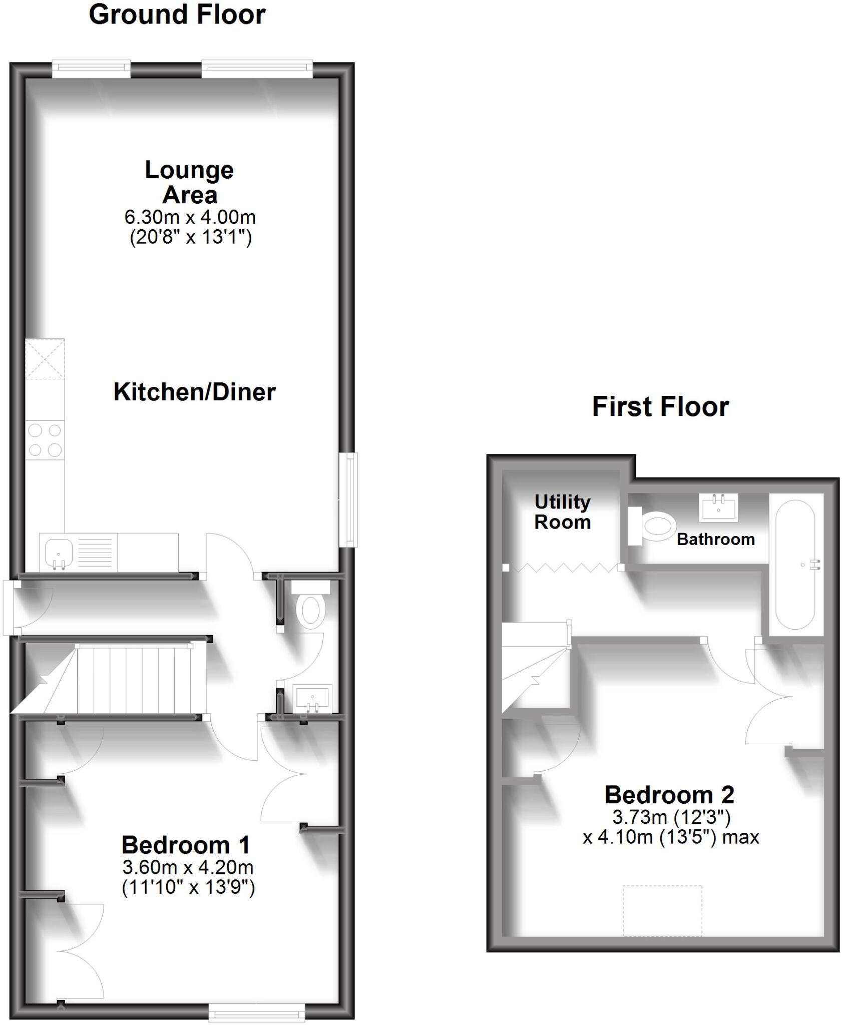 Lansdowne Road, Purley CR8 floorplan