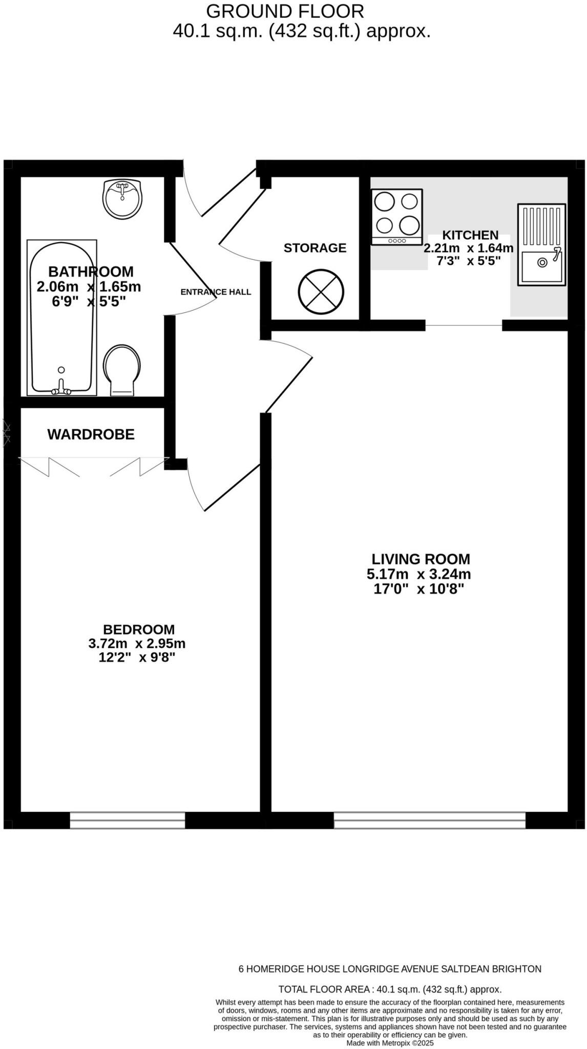 Homeridge House, Longridge Avenue, Saltdean, BN2 8RQ floorplan