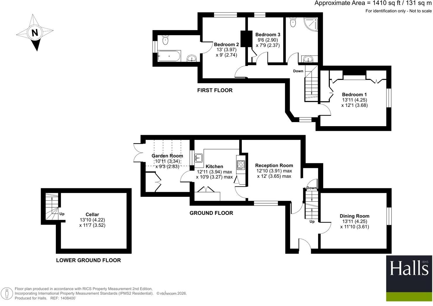 Chetwynd End, Newport. floorplan